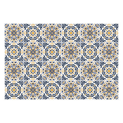 Nálepka na dlaždice Květinové mandaly v mřížce