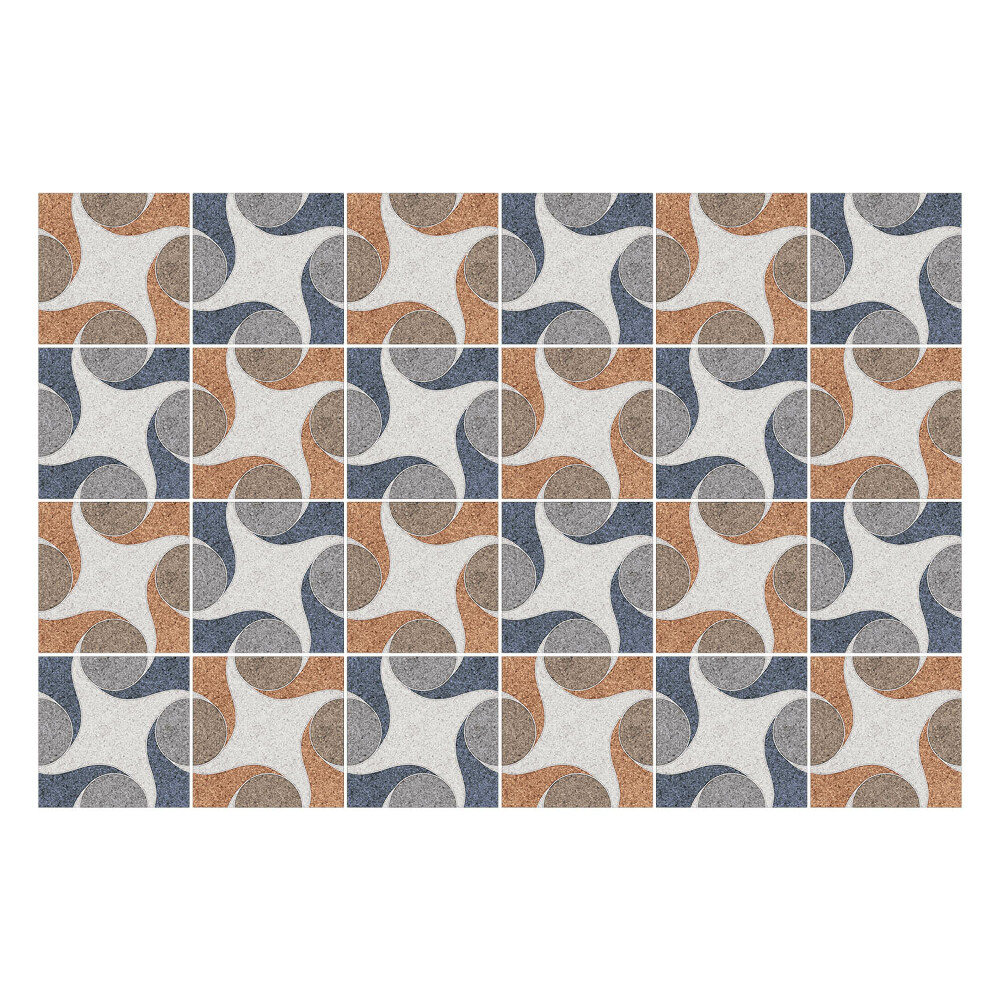 Nálepka na dlaždice Geometrické tvary v rozvržení