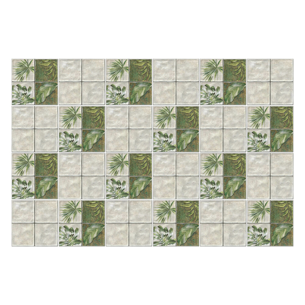 Samolepka na dlaždice Listy v dlaždicovém uspořádání