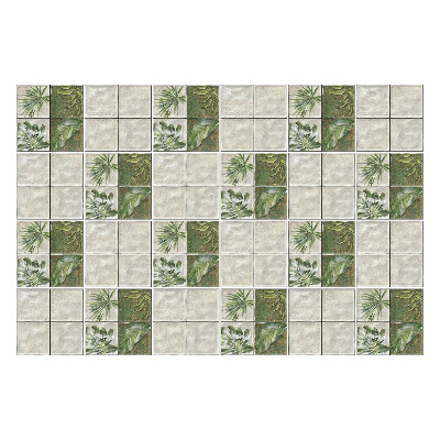 Samolepka na dlaždice Listy v dlaždicovém uspořádání