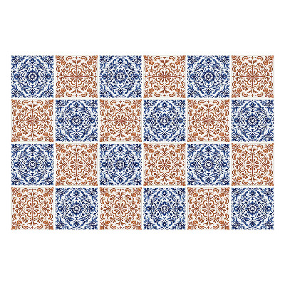 Nálepka na dlaždice Květinové ornamenty v síťovině