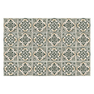 Nálepka na dlaždice Květinové ornamenty v síťovině