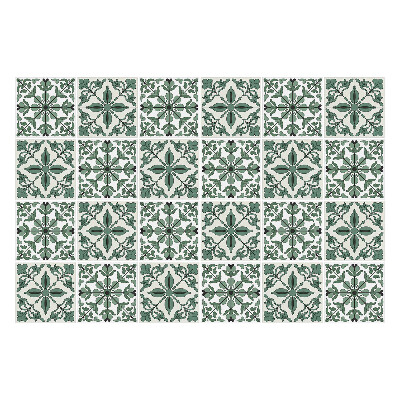 Samolepka na dlaždice Květinové ornamenty v síťovině