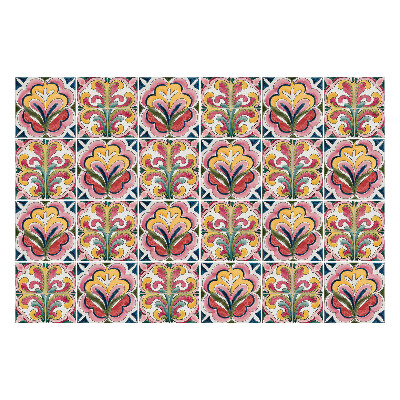 Samolepka na dlaždice Květinové pastelové motivy