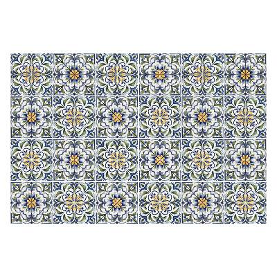 Nálepka na dlaždice Květinové ornamenty v síťovině