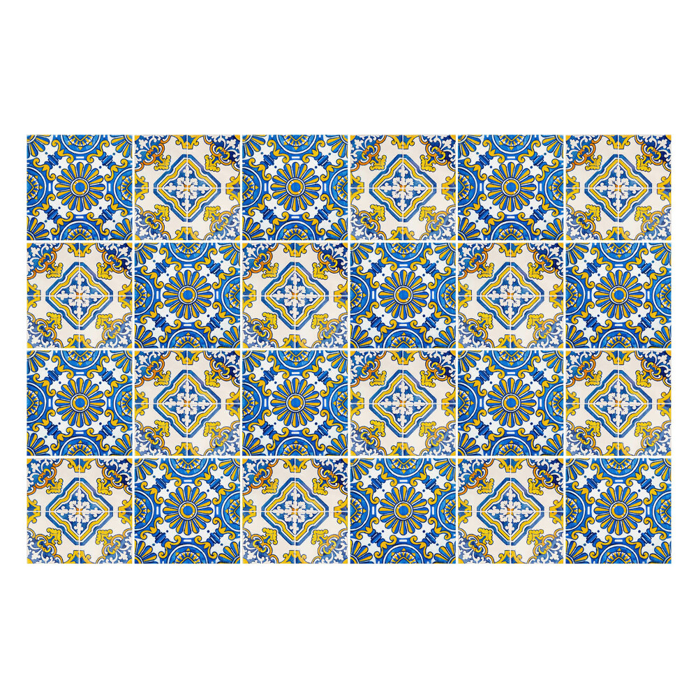 Nálepka na dlaždice Dekorativní květinové ornamenty