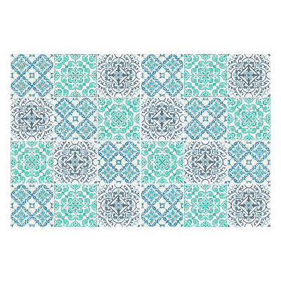 Samolepka na dlaždice Propletené květinové ornamenty