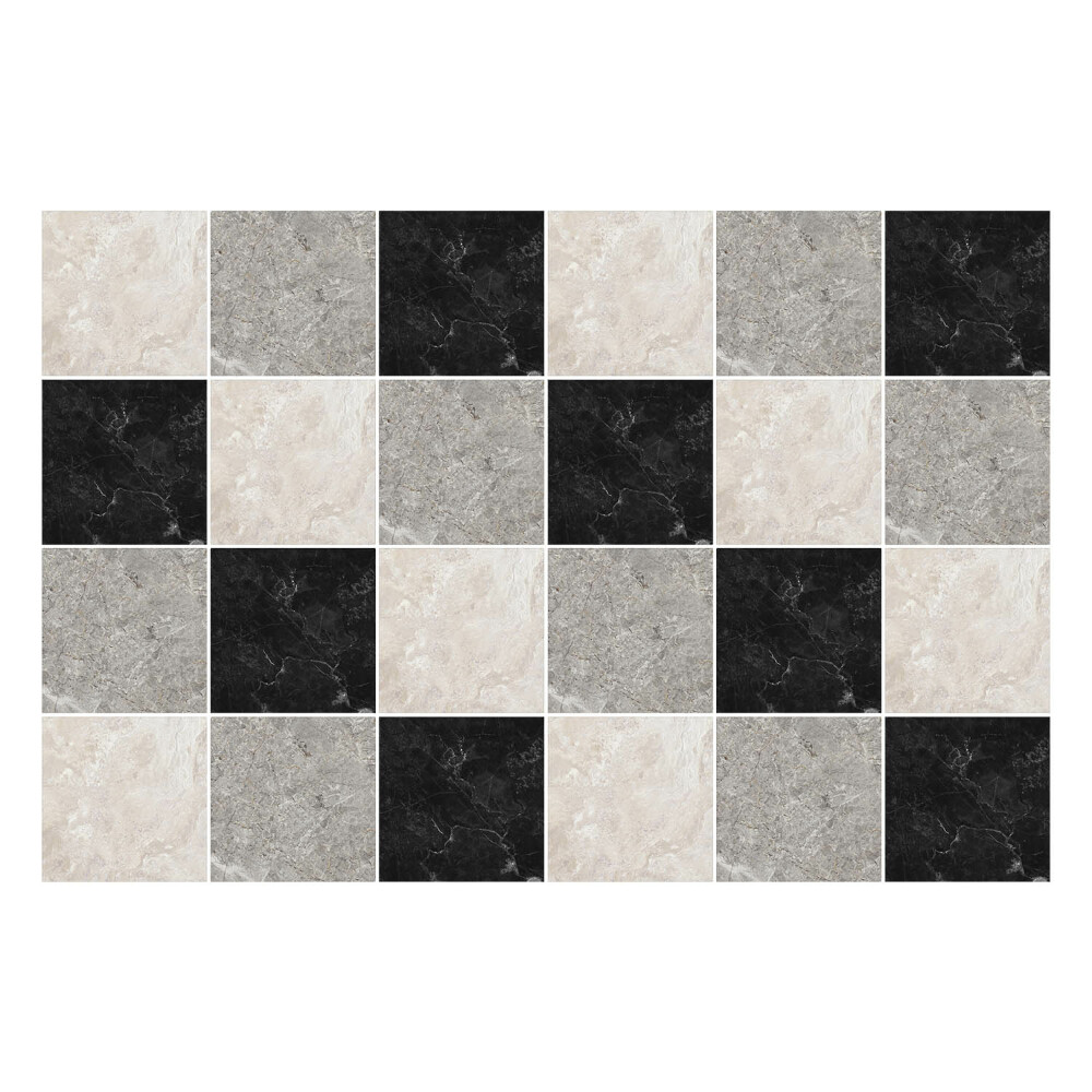 Samolepka na dlaždice Mramorová šachovnice