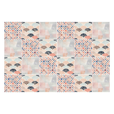Samolepka na dlaždice Pastelová mozaika vzorů