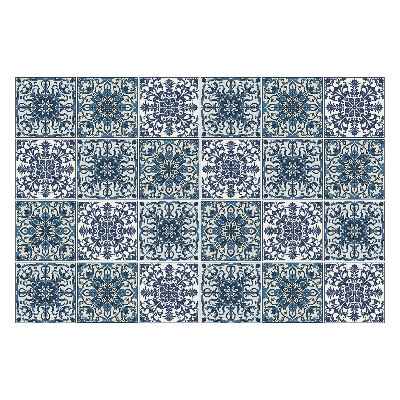 Nálepka na dlaždice Květinové ornamenty v síťovině