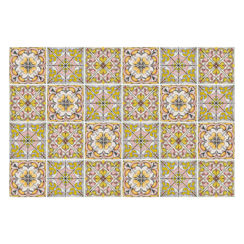 Nálepka na dlaždice Pastelová starožitná mozaika