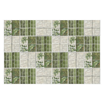 Nálepka na dlaždice Rostlinné motivy v mozaice