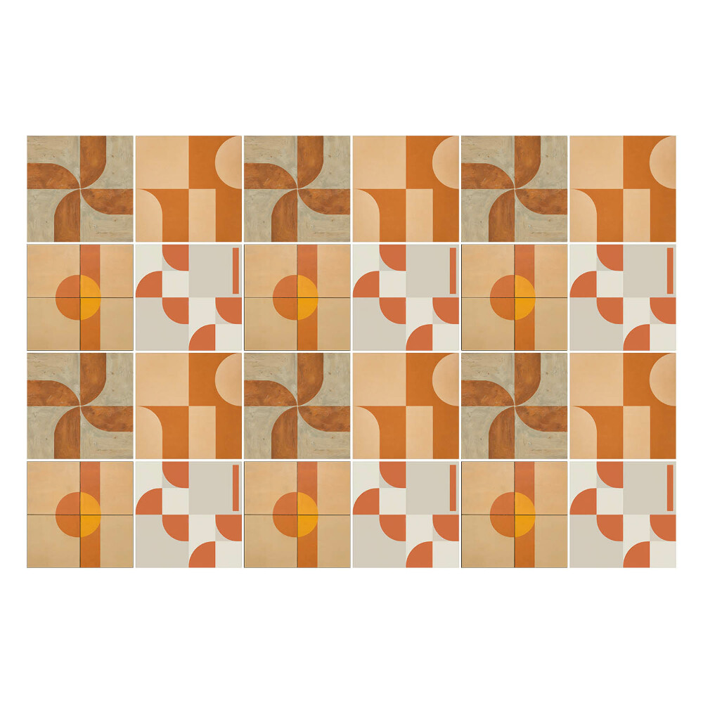 Samolepka na dlaždice Abstraktní geometrické tvary