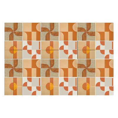 Samolepka na dlaždice Abstraktní geometrické tvary