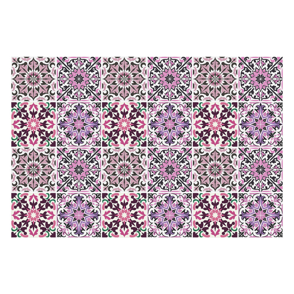 Nálepka na dlaždice Pastelově zdobená mozaika