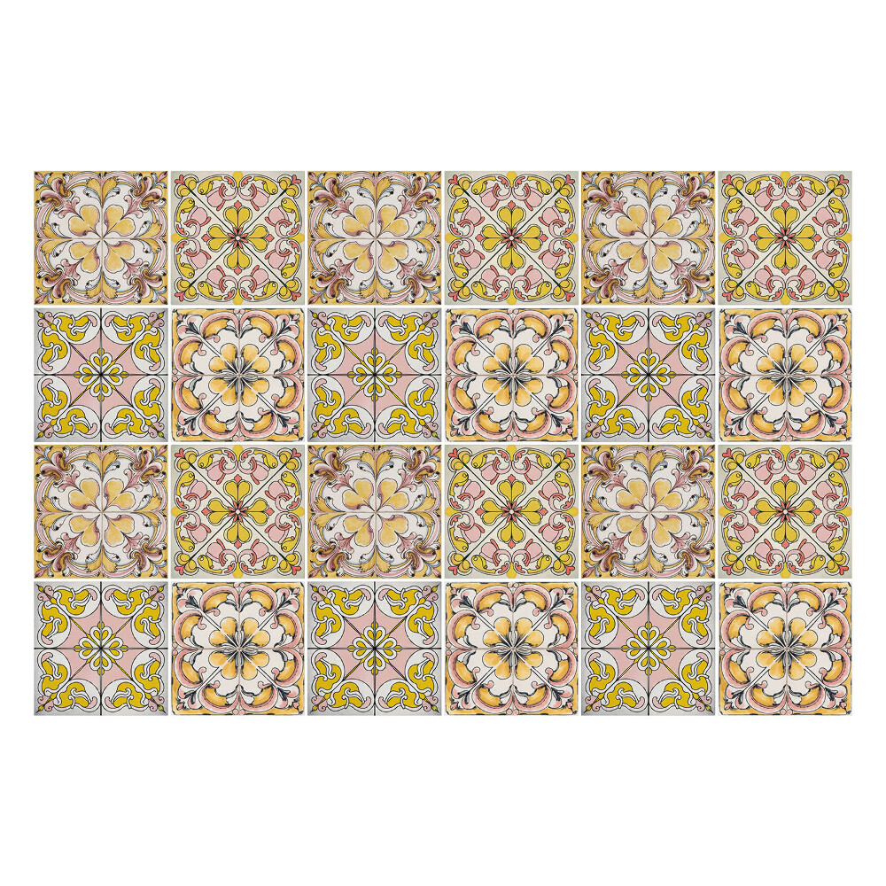 Nálepka na dlaždice Starožitné pastelové dlaždice