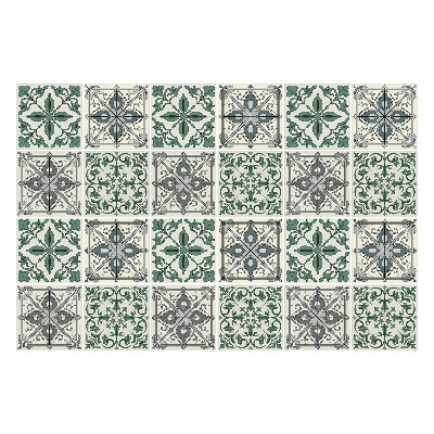 Nálepka na dlaždice Elegantní dlaždice s květinovým motivem