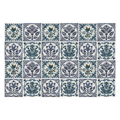 Nálepka na dlaždice Rostliny a ptáci