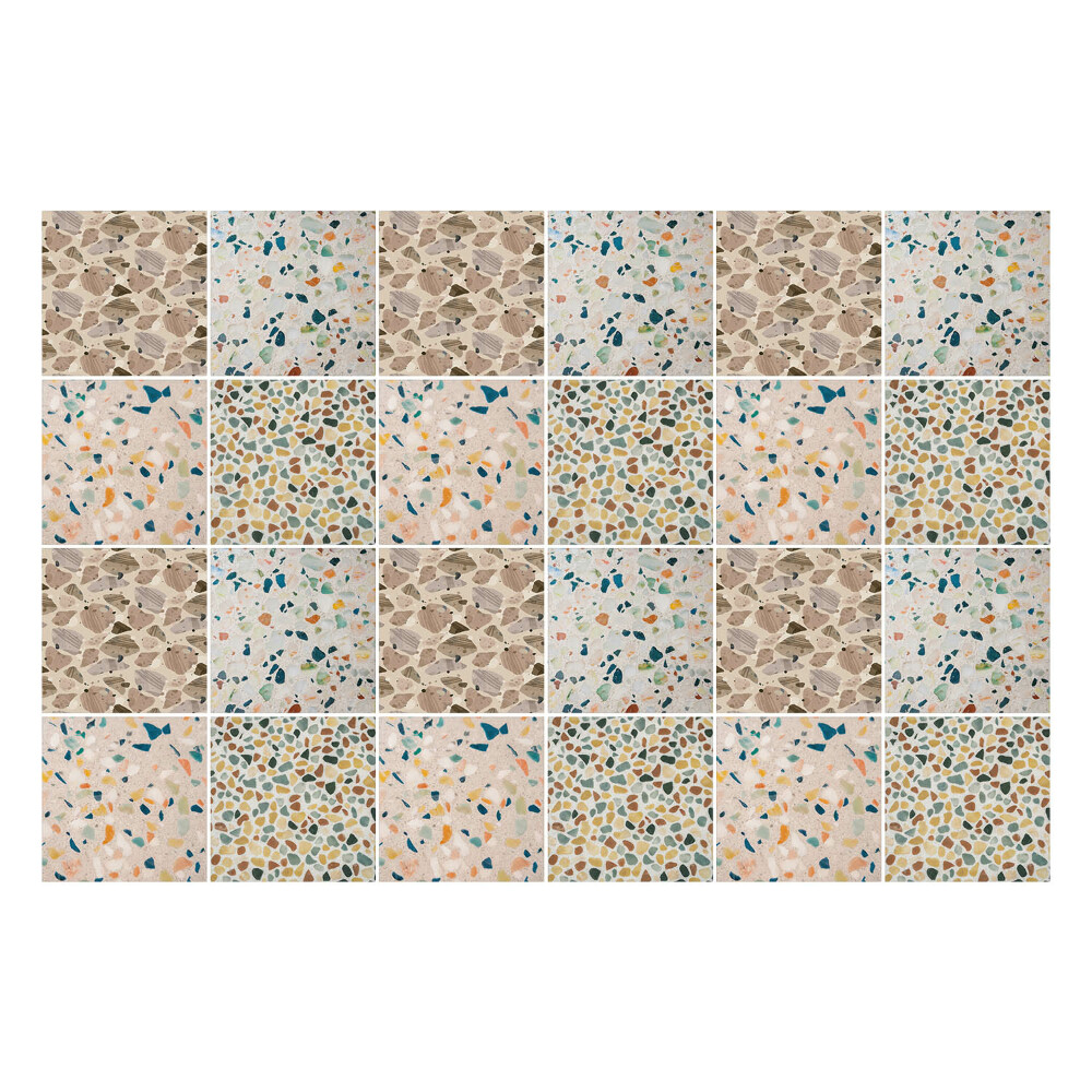 Samolepka na dlaždice Přírodní kameny v mozaice