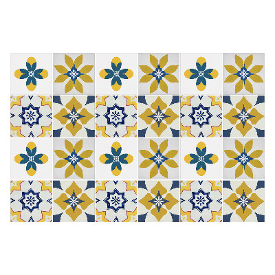 Nálepka na dlaždice Květinové pastelové motivy