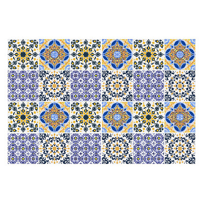 Samolepka na dlaždice Květinové mozaiky v síťovině