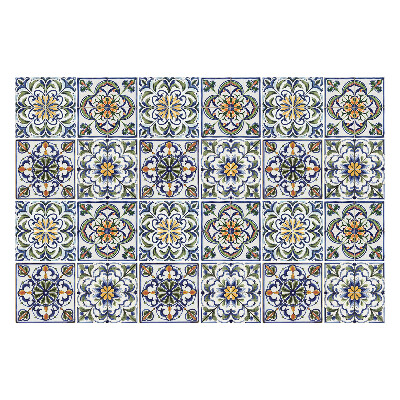 Nálepka na dlaždice Květinové mozaiky v aranžmá