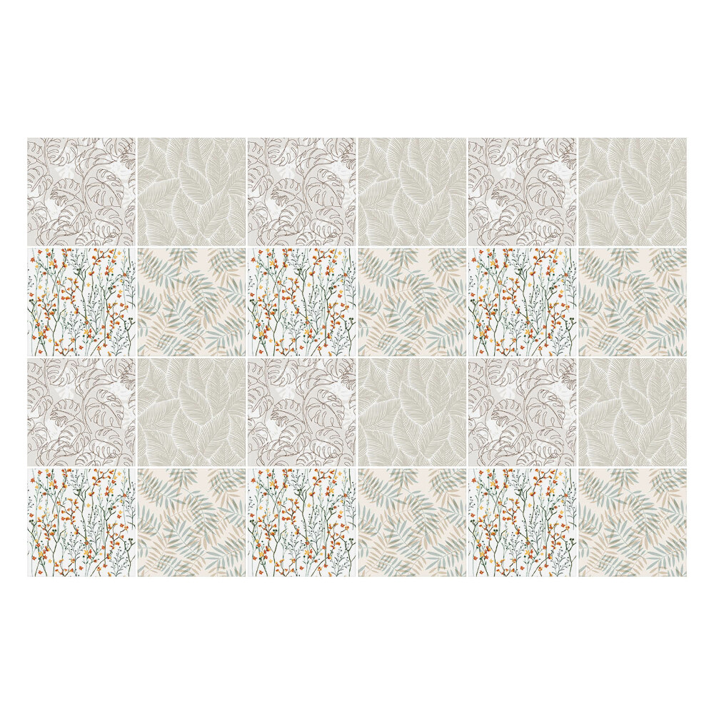 Samolepka na dlaždice Motivy rostlinných listů