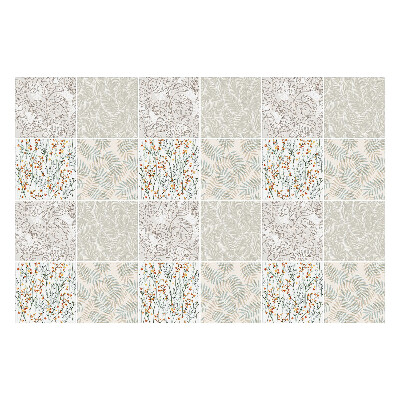 Samolepka na dlaždice Motivy rostlinných listů