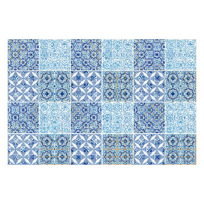 Nálepka na dlaždice Modrá orientální kompozice