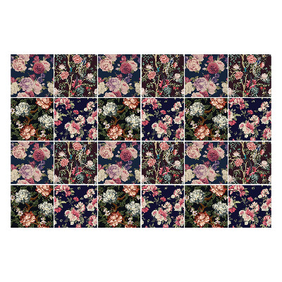 Nálepka na dlaždice Různé květiny