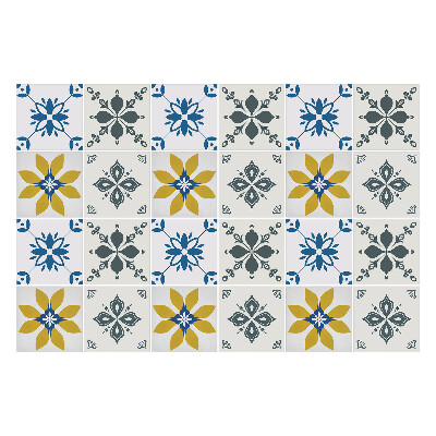 Samolepka na dlaždice Květinové motivy