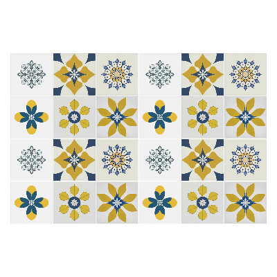 Nálepka na dlaždice Sada mandal a květin