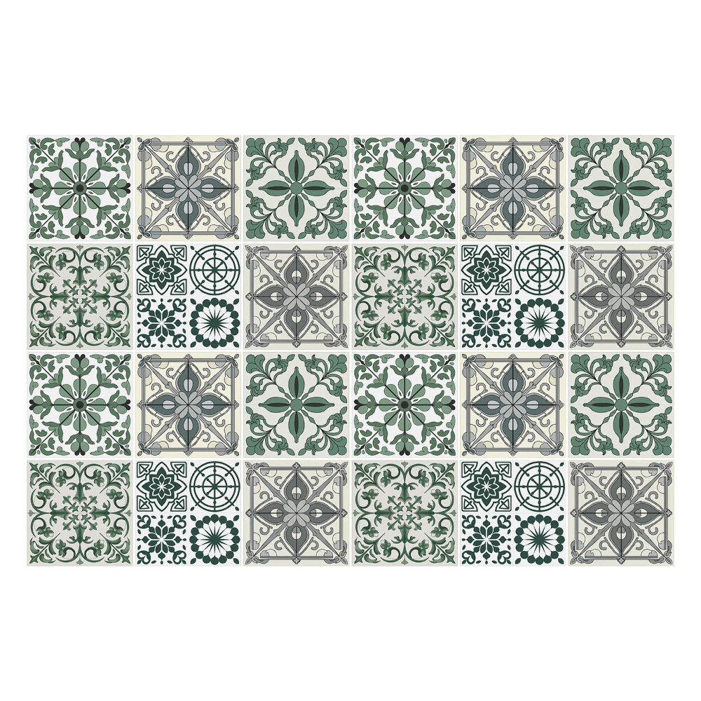 Nálepka na dlaždice Klasické dlaždice s ornamenty