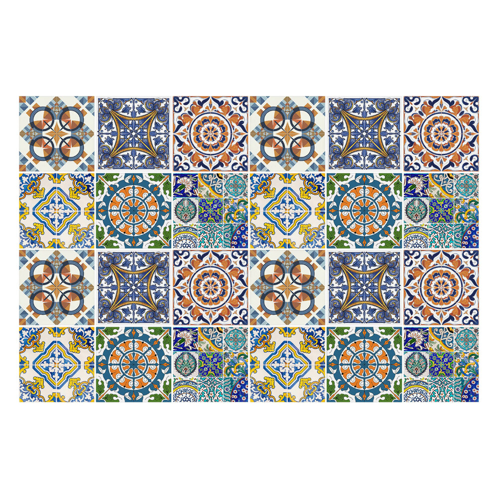 Nálepka na dlaždice Geometrický kaleidoskop