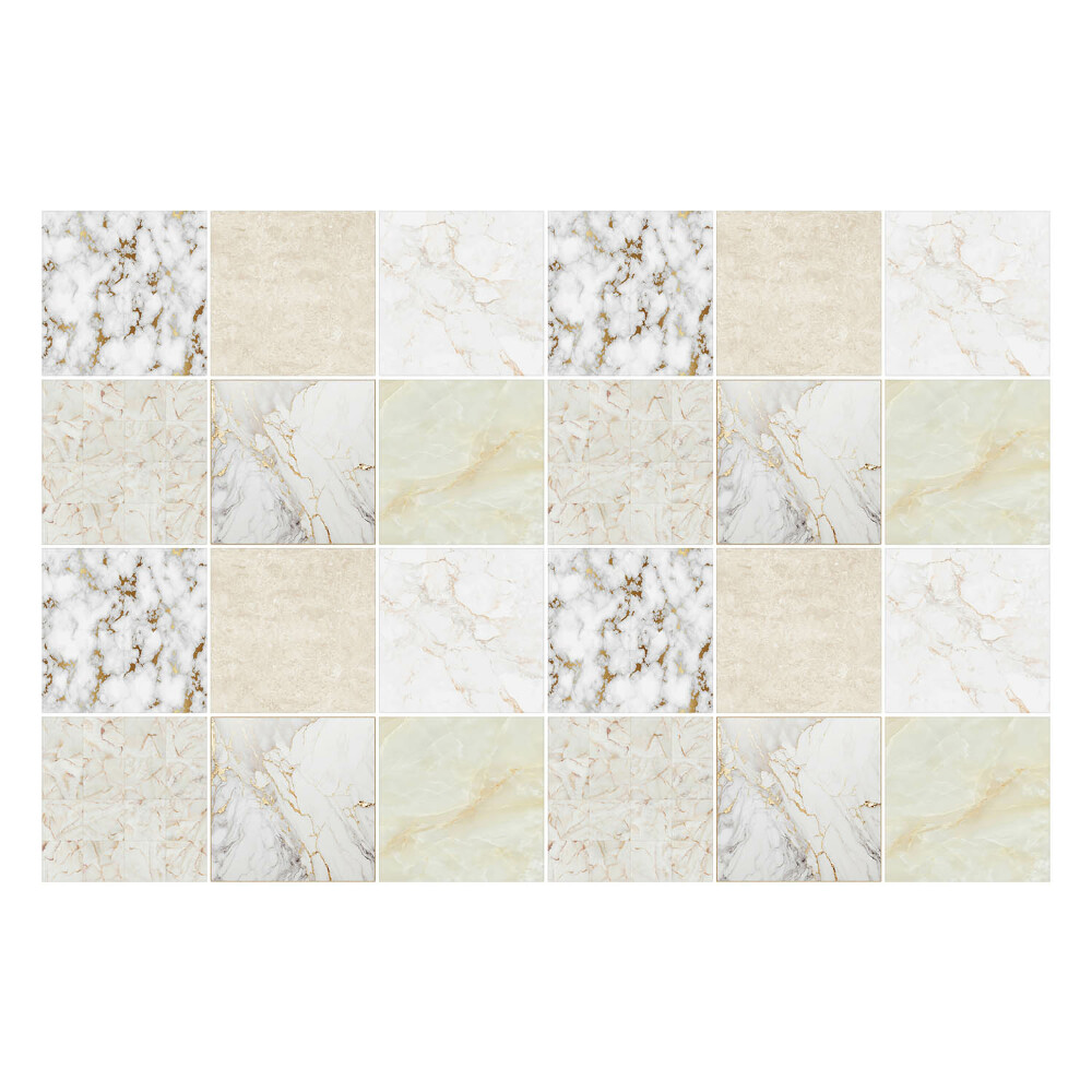 Samolepka na dlaždice Elegantní mramorová mozaika