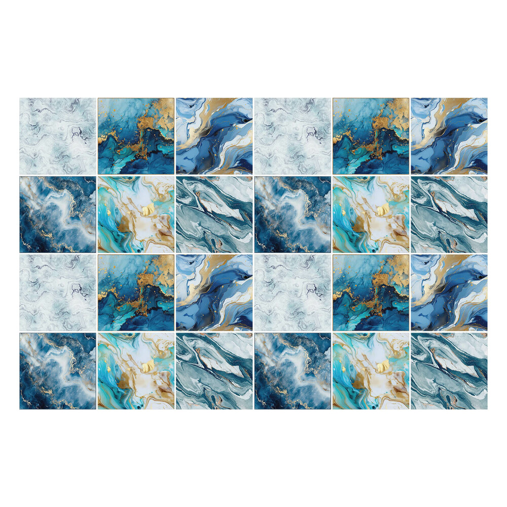 Nálepka na dlaždice Abstraktní modré skvrny