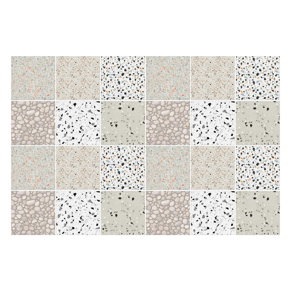 Nálepka na dlaždice Mozaika kamenných textur