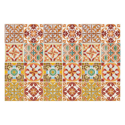 Nálepka na dlaždice Složení vintage dlaždic