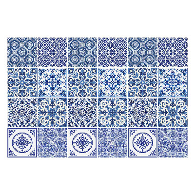 Nálepka na dlaždice Geometrické květinové motivy