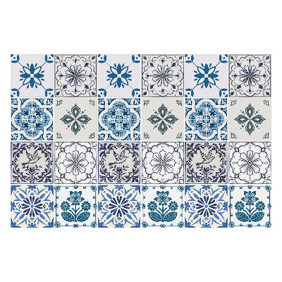 Samolepka na dlaždice Květinové ornamenty v kompozici