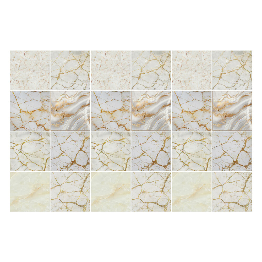 Samolepka na dlaždice Elegantní mramorové motivy