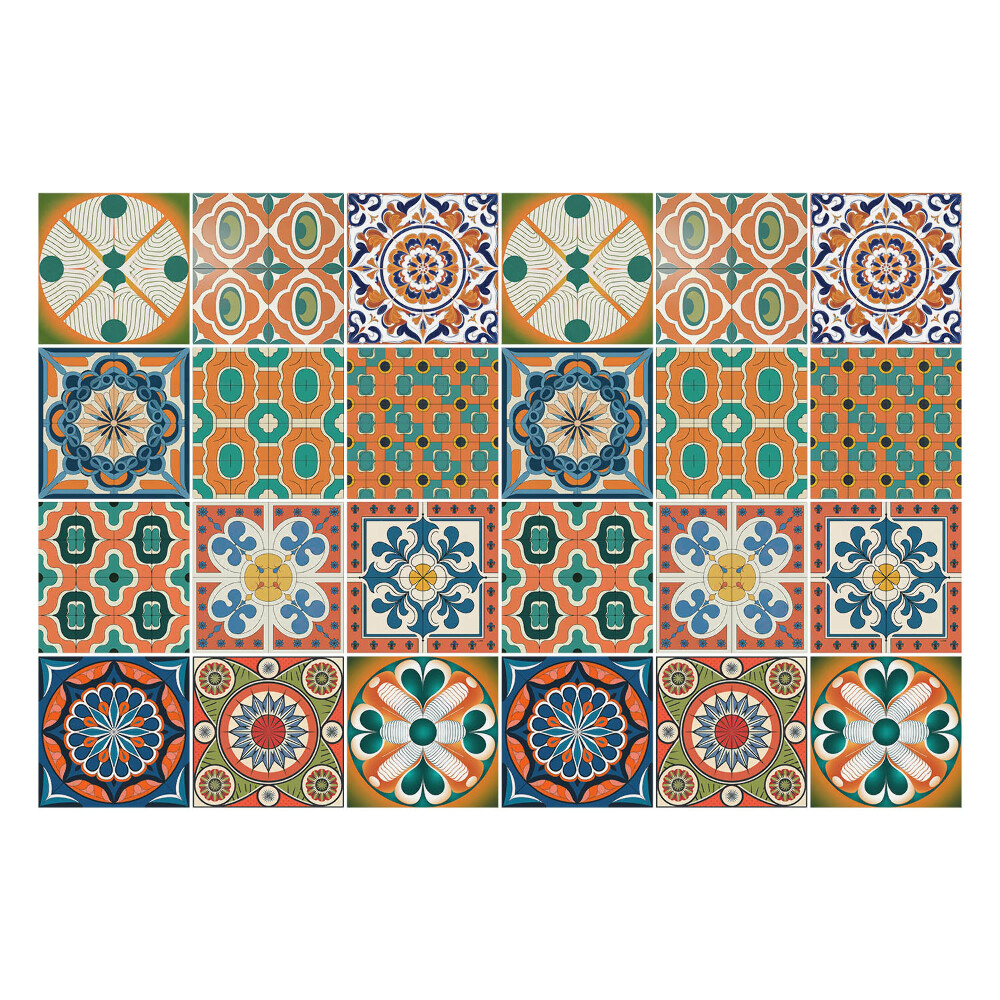 Nálepka na dlaždice Orientální kompozice