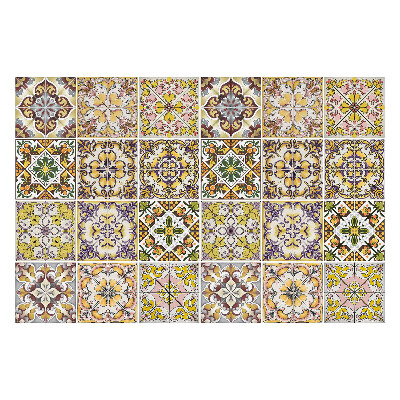 Samolepka na dlaždice Květinové motivy a ornamenty