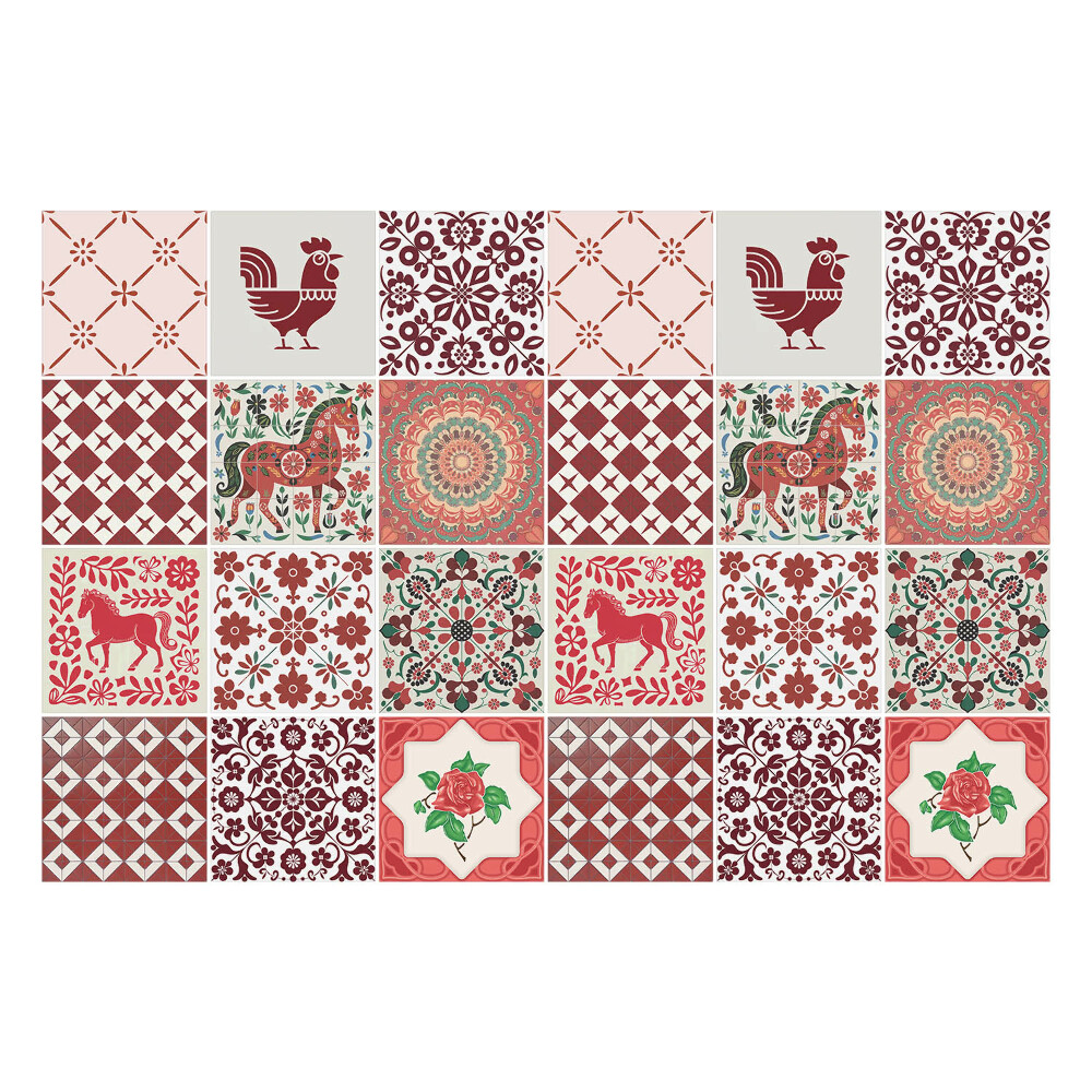 Samolepka na dlaždice Tradiční lidové motivy