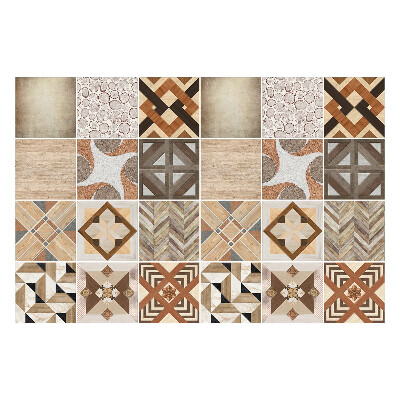 Nálepka na dlaždice Různé dřevěné motivy