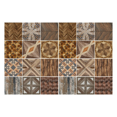 Samolepka na dlaždice Různé dřevěné motivy