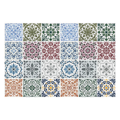 Samolepka na dlaždice Barevné dlaždicové složení