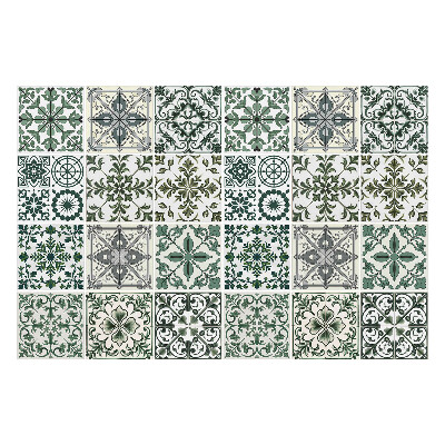 Nálepka na dlaždice Květinové ornamenty v mozaice