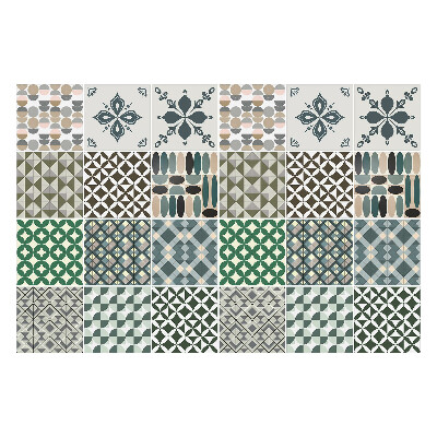 Samolepka na dlaždice Různé geometrické motivy