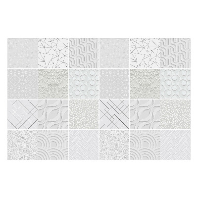 Samolepka na dlaždice 3D tvary a vlny